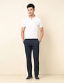 U.S. Polo Assn. Denver Slim Fit Textured Trousers