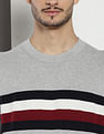 Tommy Hilfiger Transitional Cotton Brand Stripe Sweater