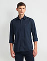 Arrow Sport Horizontal Striped Twill Shirt