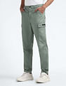 Flying Machine Mid Rise Slim Fit Cargo Pants