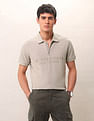 U.S. Polo Assn. Denim Co. Brand Embossed Pure Cotton Polo Shirt