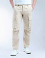 Flying Machine Relaxed Tapered Fit Pure Cotton Cargo