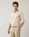 Arrow Newyork Manhattan Slim Fit Pure Cotton Satin Shirt