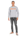Flying Machine Heathered Graphic Print Sweatshirt