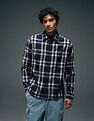 Flying Machine Plaid Checked Pure Cotton Shirt
