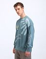 Flying Machine Oversized Fit Graphic Printed Sweatshirt