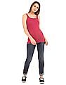 U.S. Polo Assn. Women U-Neck Melange Tank Top