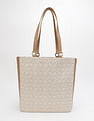Tommy Hilfiger Logo White Polyester Tote Bag