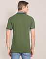 U.S. Polo Assn. Striped Collar Slim Fit Polo Shirt