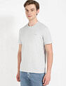 Calvin Klein Jeans Comfortable Grey Solid T-Shirt