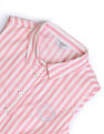 U.S. Polo Assn. Kids Girls Vertical Striped Fit And Flare Dress