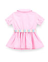 U.S. Polo Assn. Kids Girls Peter Pan Collar Oxford Dress