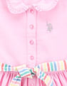 U.S. Polo Assn. Kids Girls Peter Pan Collar Oxford Dress