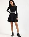 Tommy Hilfiger Cotton Boat Neck Skater Dress