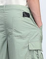 Flying Machine Cobain Loose Fit Solid Cargos