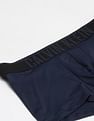 Calvin Klein Underwear Low Rise Solid Blue Trunks