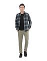AD by Arvind Modern Slim Fit Solid Chinos