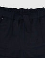 Tommy Hilfiger Kids Girls Solid Regular-Fit Linen Shorts