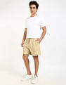 Tommy Hilfiger Regular-Fit Solid Mid Rise Shorts