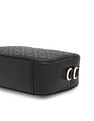 Tommy Hilfiger Textured Black PU Sling Bag