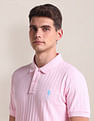 U.S. Polo Assn. Patterned Knit Slim Polo Shirt