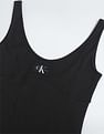 Calvin Klein Badge Ribbed Mini Dress