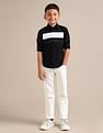 U.S. Polo Assn. Kids Boys Regular Fit Colour Blocked Shirt