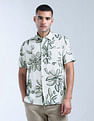 Flying Machine Regular Fit Floral Printed Shirt
