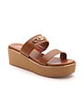 U.S. Polo Assn. Women Open Toe Elettra Wedge Sandals