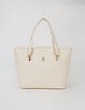 Tommy Hilfiger Logo White Pu Handbag