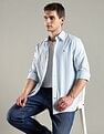 Tommy Hilfiger Striped Regular Fit Cotton Shirt