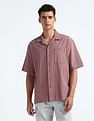 Flying Machine Cuban Collar Oversized Shirt