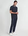 Arrow Sports Stripe Collar Polo Shirt