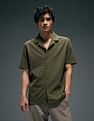 Flying Machine Cuban Collar Knitted Shirt