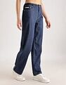 Calvin Klein Jeans Cotton Straight-Fit High Rise Jeans