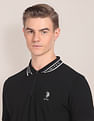 U.S. Polo Assn. Brand Collar Solid Polo Shirt