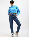 Calvin Klein Women Solid Mom Fit Jeans
