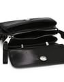 Tommy Hilfiger Solid Black Pu Handbags