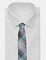 Arrow Newyork Men Blue Woven Check Tie