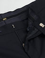 Arrow Solid Dobby Slim Fit Trousers