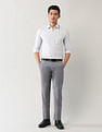 Arrow Regular Fit Textured Trousers
