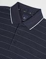 Arrow Horizontal Stripe Cotton Polo Shirt