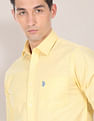 U.S. Polo Assn. Spread Collar Solid Casual Shirt
