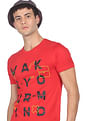 Flying Machine Cotton Graphic Print T-Shirt