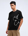Flying Machine Abstract Print Relaxed Fit T-Shirt