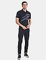 U.S. Polo Assn. Denim Co. Front Print Pique Polo Shirt