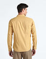 Flying Machine Herringbone Weave Motif Print Shirt