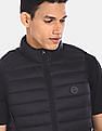 U.S. Polo Assn. Men Black Sleeveless Quilted Puffer Jacket