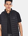 U.S. Polo Assn. Men Black Sleeveless Quilted Puffer Jacket