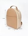 Tommy Hilfiger Colorblock Beige Cotton Backpack